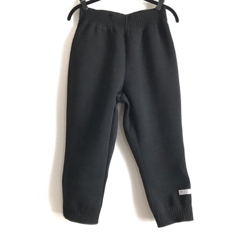 GYMSHARK Black Ruched Cropped Jogger Size Small